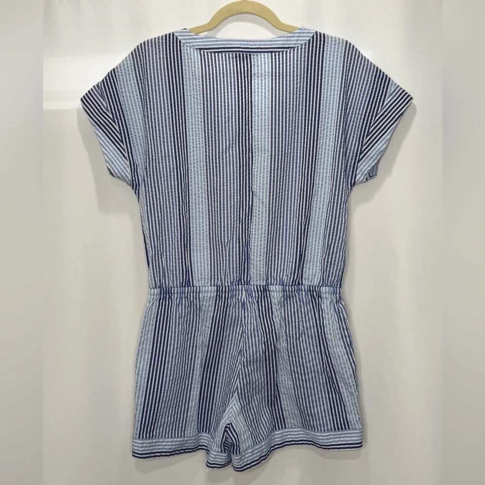 Vineyard Vines Blue and White Striped Romper - Picture 5 of 13
